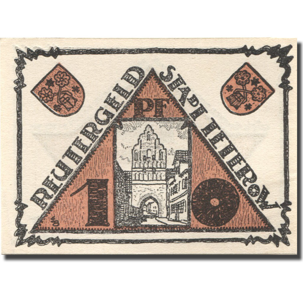 Banknote, Germany, Teterow, 10 Pfennig, rue, 1922 UNC(63) Mehl:1316.1