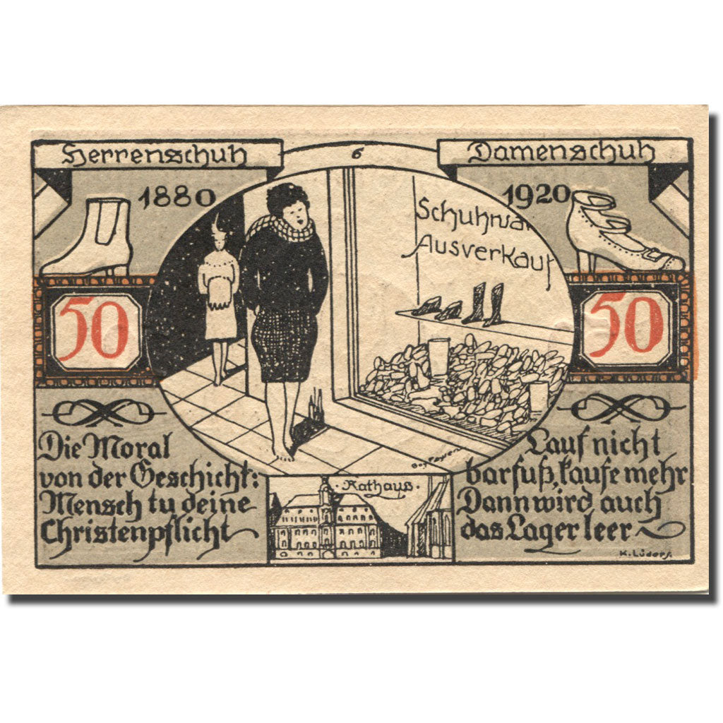 Billet, Allemagne, Weissenfels, 50 Pfennig, Blason, 1921, SPL, Mehl:1403.2