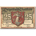 Banknote, Germany, Buttstädt, 25 Pfennig, rue, UNC(63), Mehl:211.1a