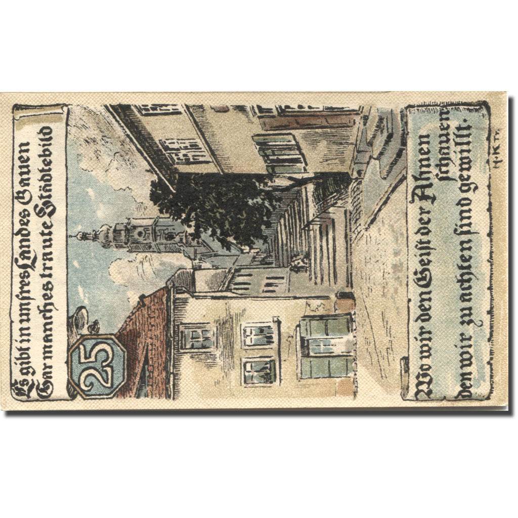 Banknote, Germany, Buttstädt, 25 Pfennig, rue, UNC(63), Mehl:211.1a