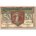 Banknote, Germany, Buttstädt, 50 Pfennig, Blason, UNC(63), Mehl:211.1a
