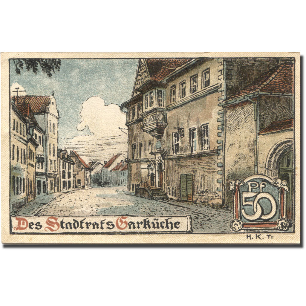 Banknote, Germany, Buttstädt, 50 Pfennig, Blason, UNC(63), Mehl:211.1a