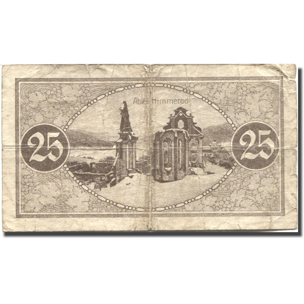 Banknote, Germany, Wittlich, 25 Pfennig, Blason, 1919 VF(20-25) Mehl:52.3b