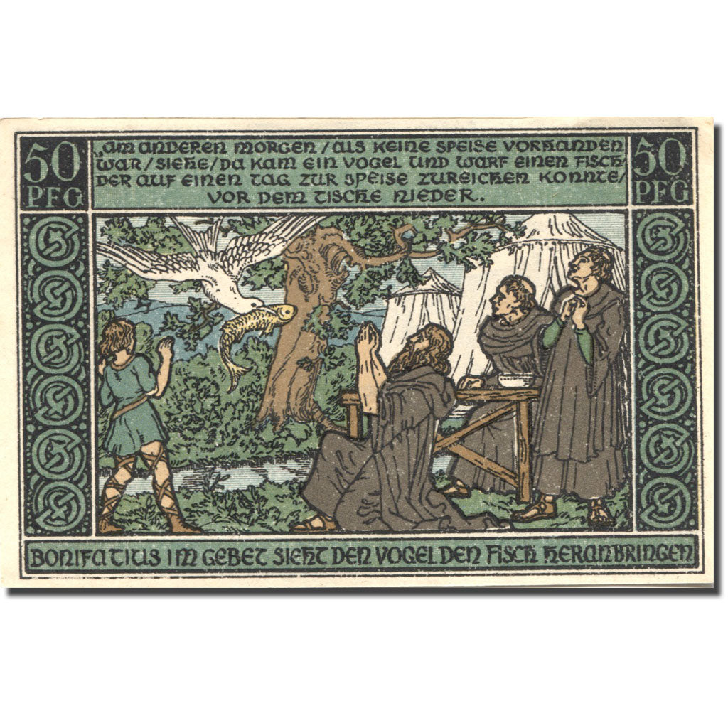 Billet, Allemagne, Ohrdruf, 50 Pfennig, personnage 1, 1921 SPL Mehl:1012.4