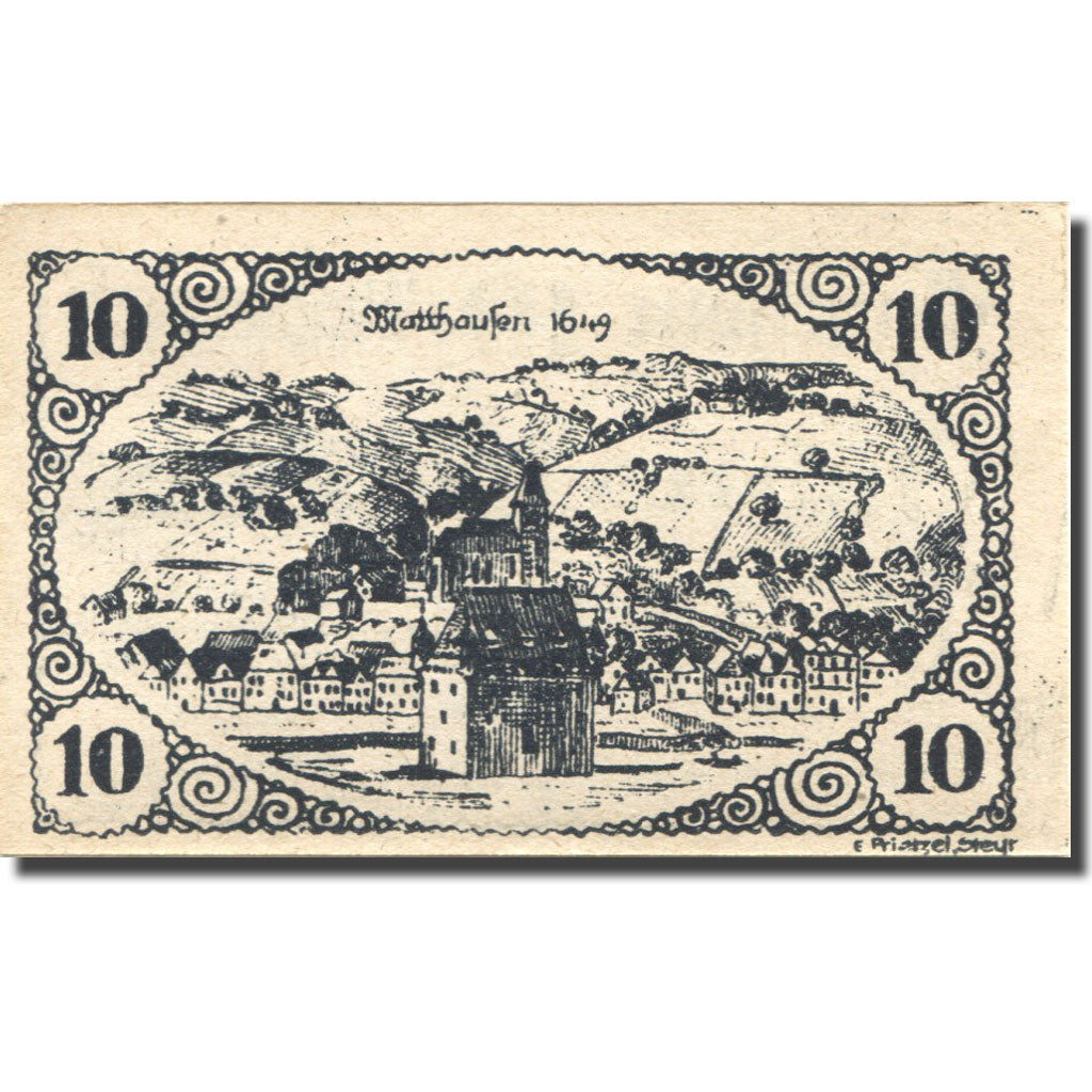 Banknote, Austria, Mauthausen, 10 Heller, village, UNC(63), Mehl:FS 601Ia