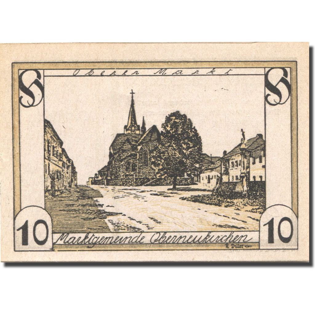 Banknote, Austria, Oberneukirchen, 10 Heller, Eglise, UNC(63), Mehl:FS 691b