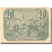 Banknote, Austria, Oberkappel, 20 Heller, village, 1920 UNC(63) Mehl:FS 684b