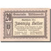 Banknote, Austria, Altschwendt, 20 Heller face value 1920 UNC(63) Mehl:FS 35Ia