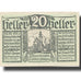 Banknote, Austria, Pongau, 20 Heller, Eglise, 1920 UNC(63) Mehl:FS 945a
