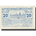 Banknote, Austria, Dross, 20 Heller, château, 1920 UNC(63) Mehl:FS 135.4