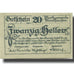Banknote, Austria, Mauthausen, 20 Heller, village, UNC(63), Mehl:FS 601Ia