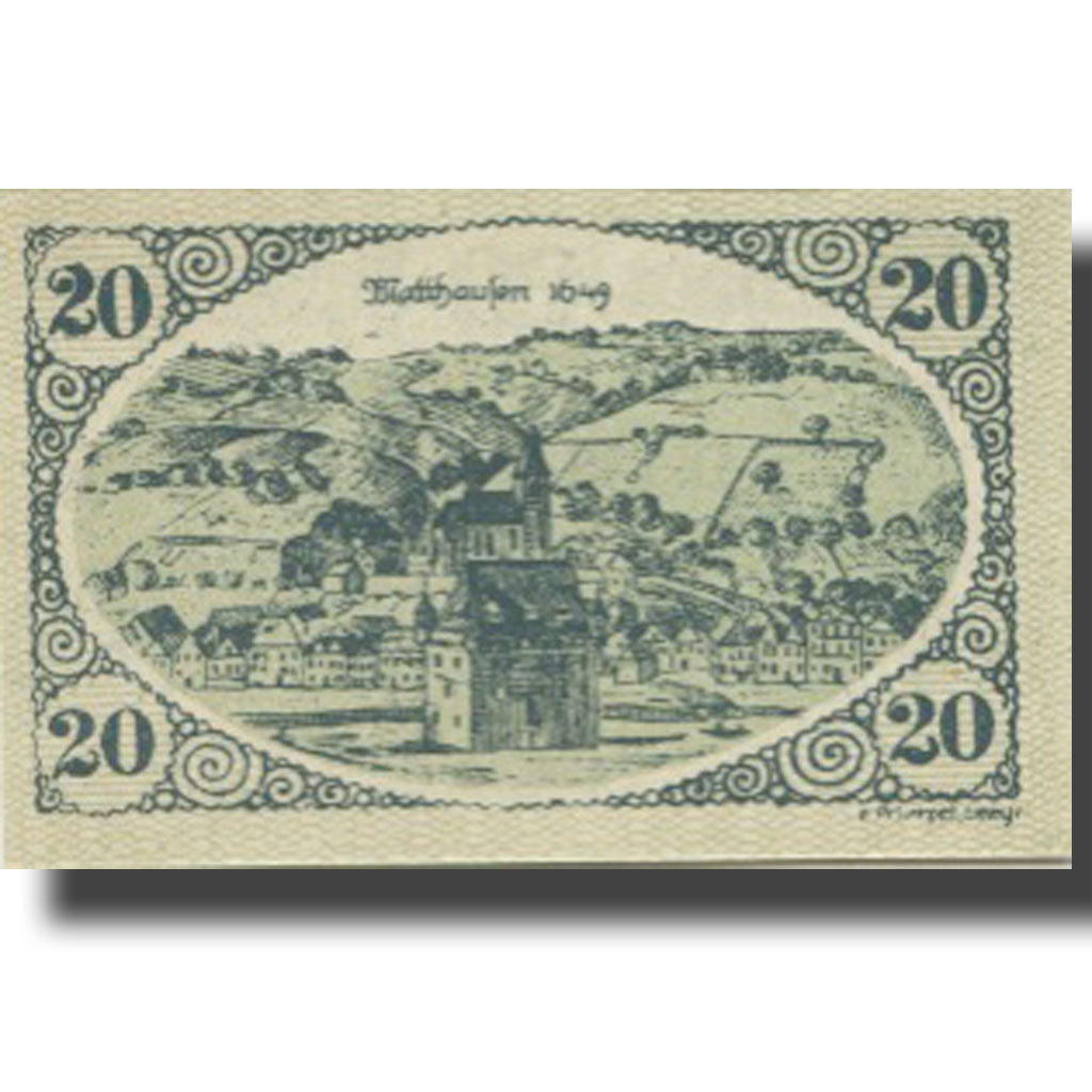 Banknote, Austria, Mauthausen, 20 Heller, village, UNC(63), Mehl:FS 601Ia