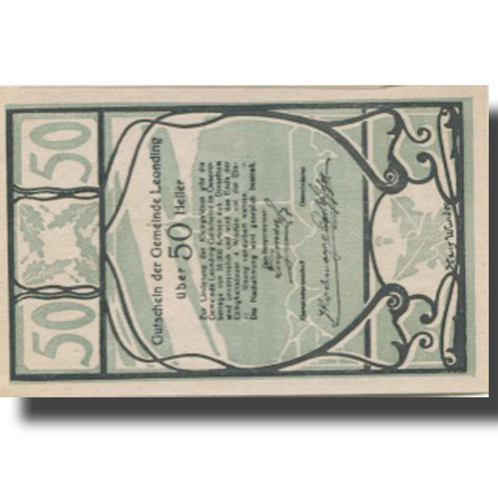 Banknote, Austria, Leonding, 50 Heller, Monument, UNC(63), Mehl:FS 513a