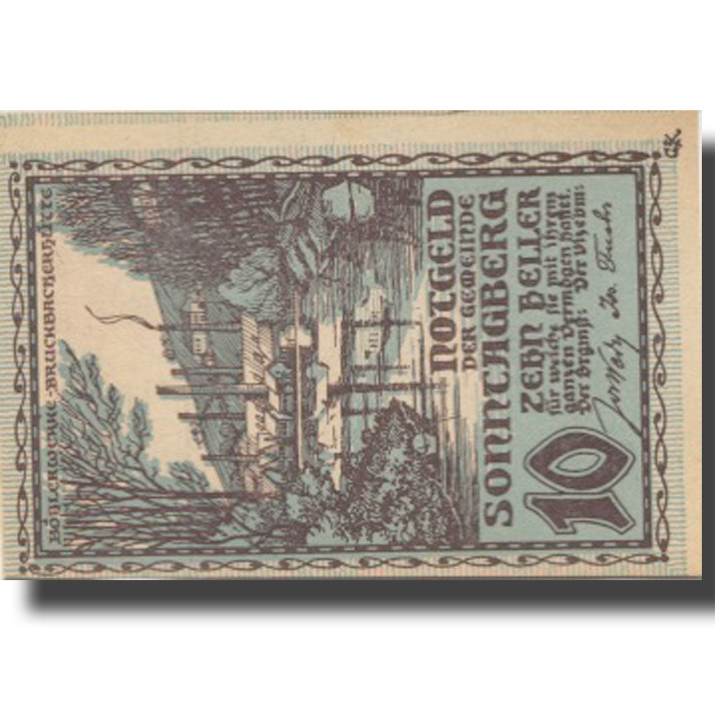 Banknote, Austria, Sonntagberg, 10 Heller, Usine, 1920 UNC(63) Mehl:FS 1005a