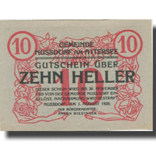 Banknote, Austria, Nussdorf 10 Heller, bateau, 1920 UNC(63) Mehl:FS 677a