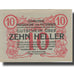 Banknote, Austria, Nussdorf 10 Heller, bateau, 1920 UNC(63) Mehl:FS 677a