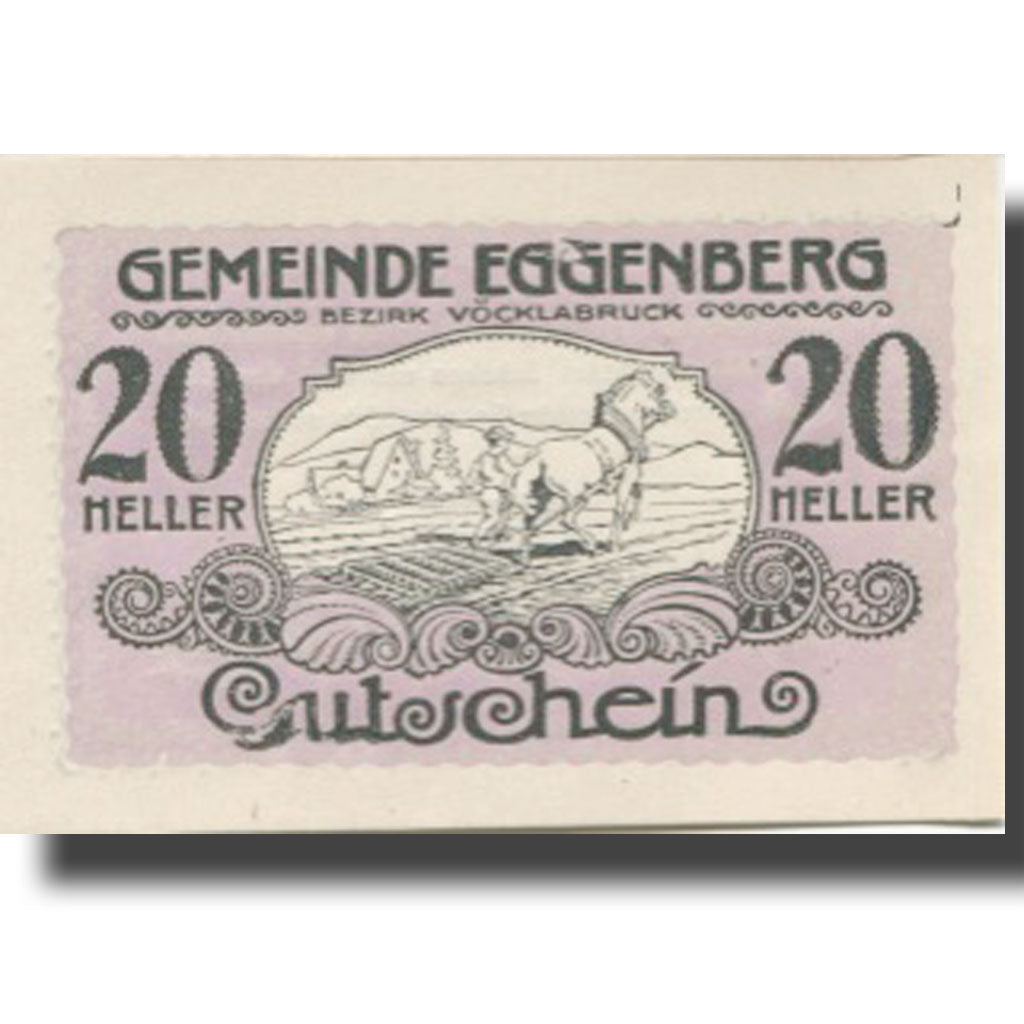 Banknote, Austria, Eggenberg, 20 Heller, champs, UNC(63), Mehl:FS 161