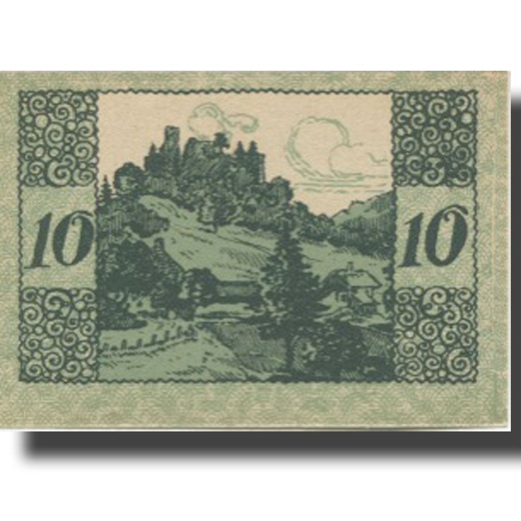 Banknote, Austria, Windegg, 10 Heller, paysage, 1920, UNC(63) Mehl:FS 1241Ia