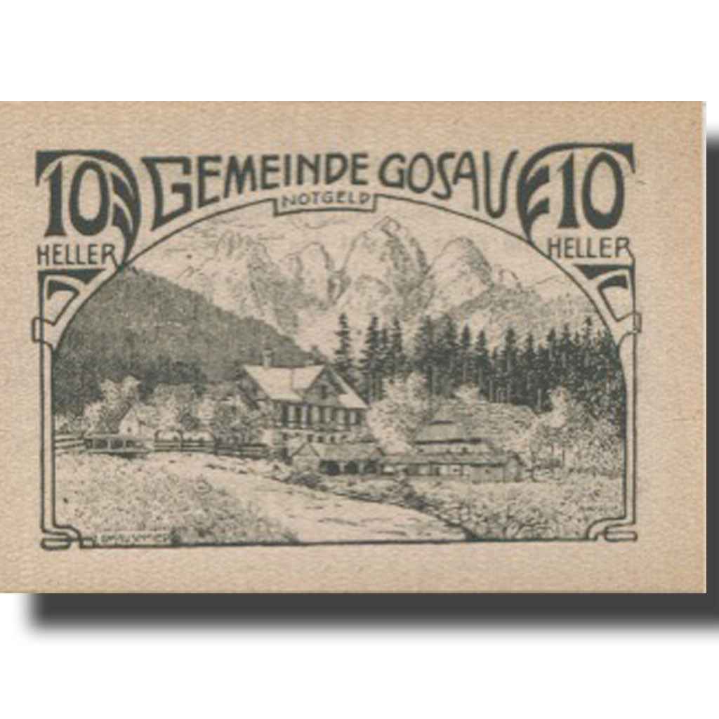 Banknote, Austria, Gosau, 10 Heller, chalet 1920-05-08, UNC(63), Mehl:FS 251