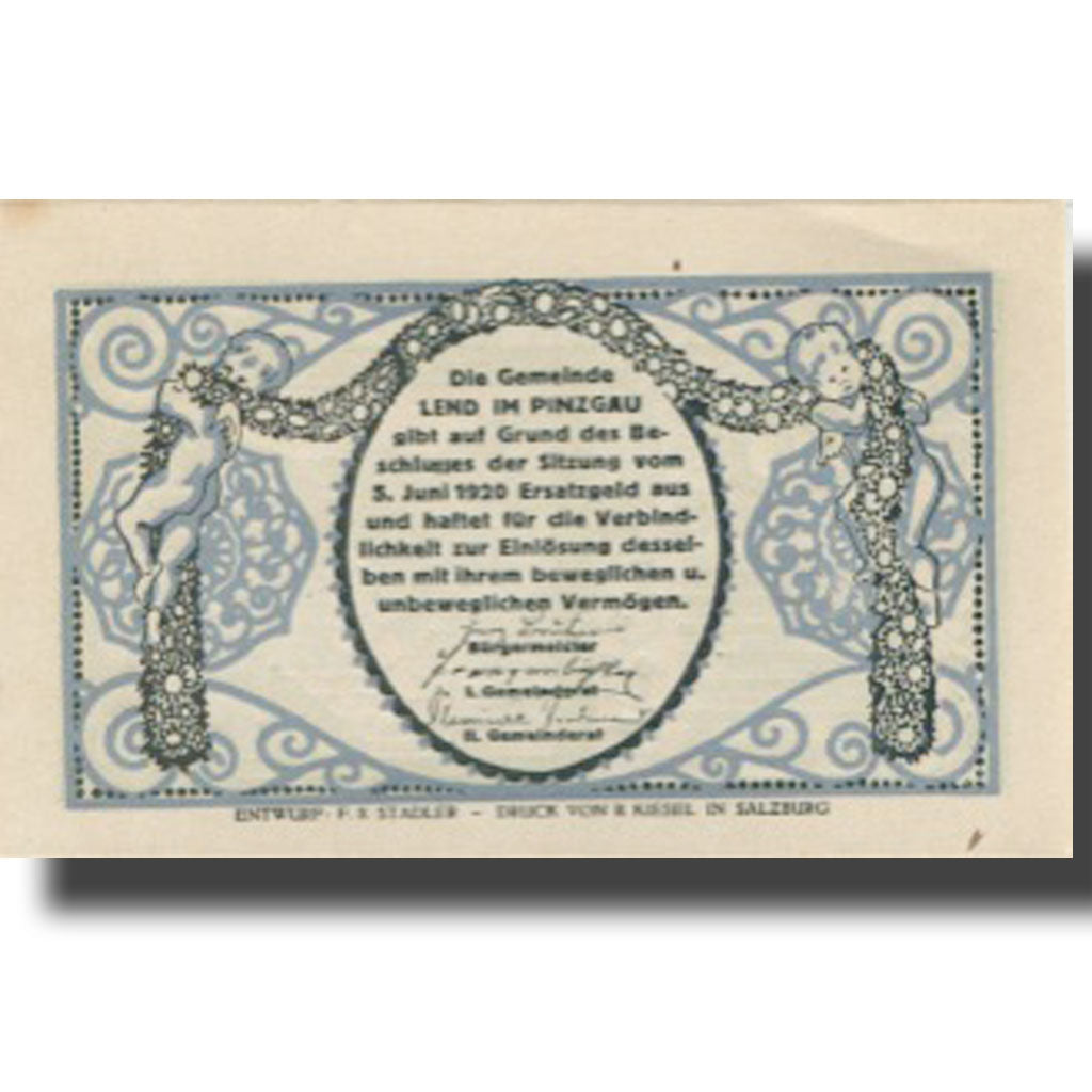 Banknote, Austria, Lend, 80 Heller, chemin 1920-06-05, UNC(63), Mehl:FS 511IIa