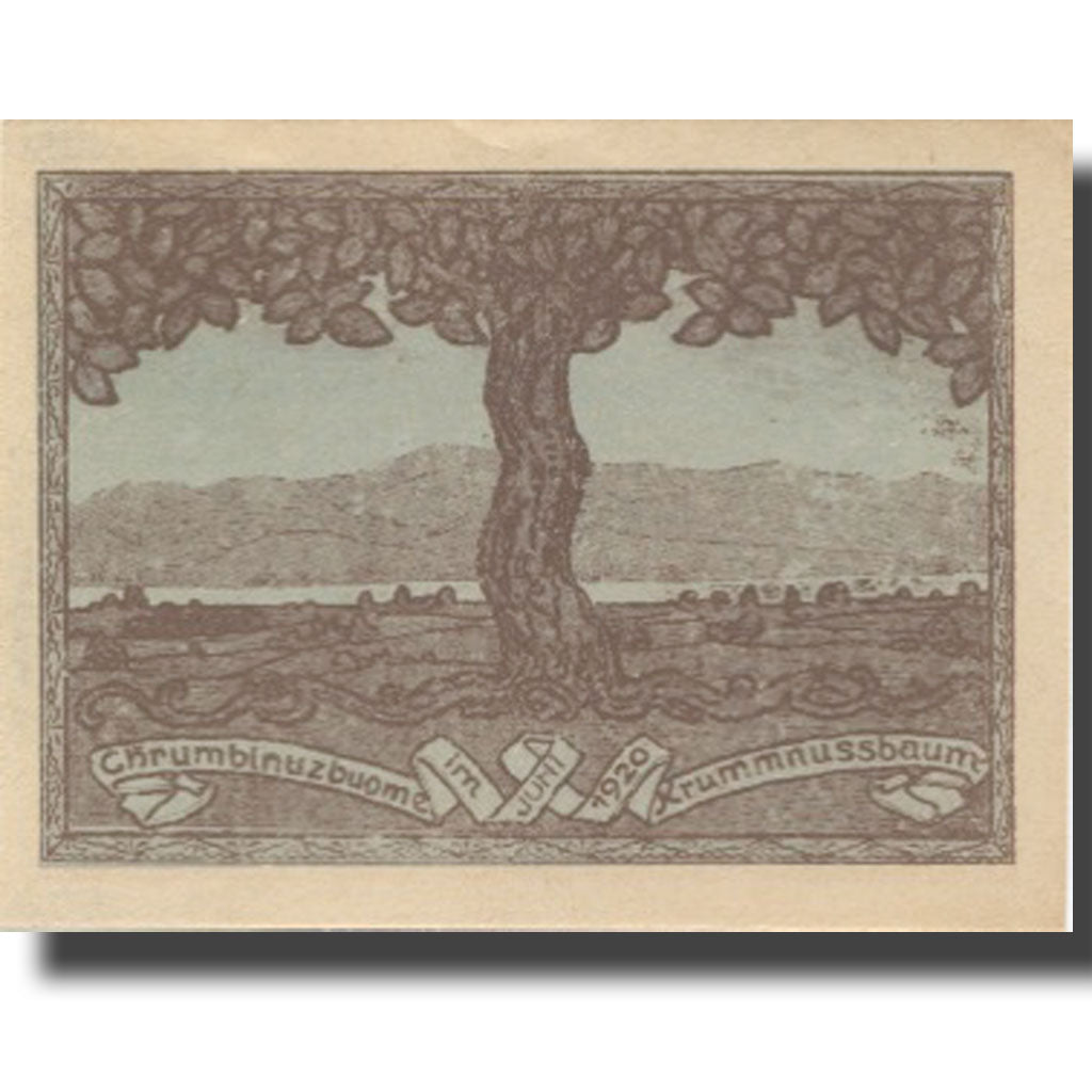 Banknote, Austria, Nussbaum, 10 Heller, arbre, 1920 UNC(63) Mehl:FS 488