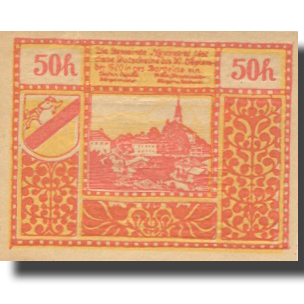 Banknote, Austria, Salzburg, 50 Heller, voilier, 1920 UNC(63) Mehl:FS 660a