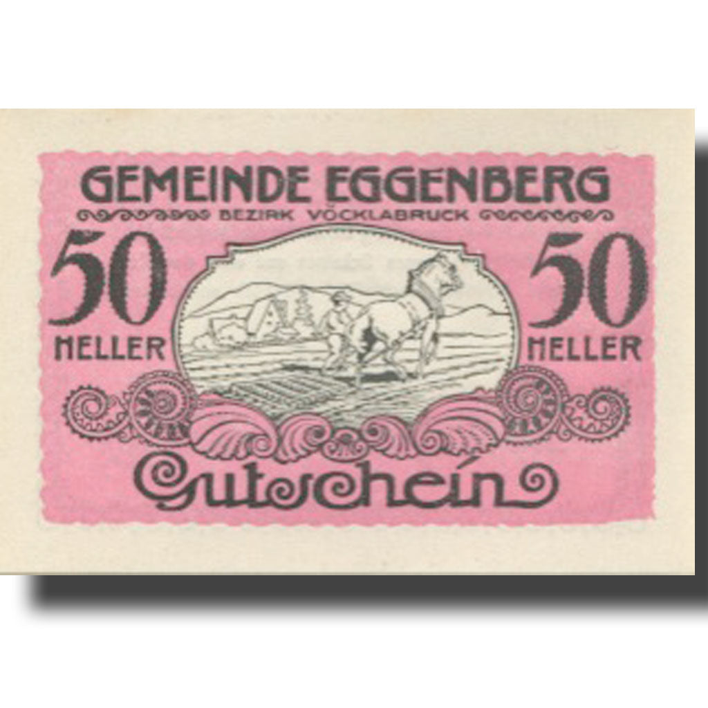 Banknot, Austria, Eggenberg, 50 Heller, champs, Undated, Undated, UNC(63)