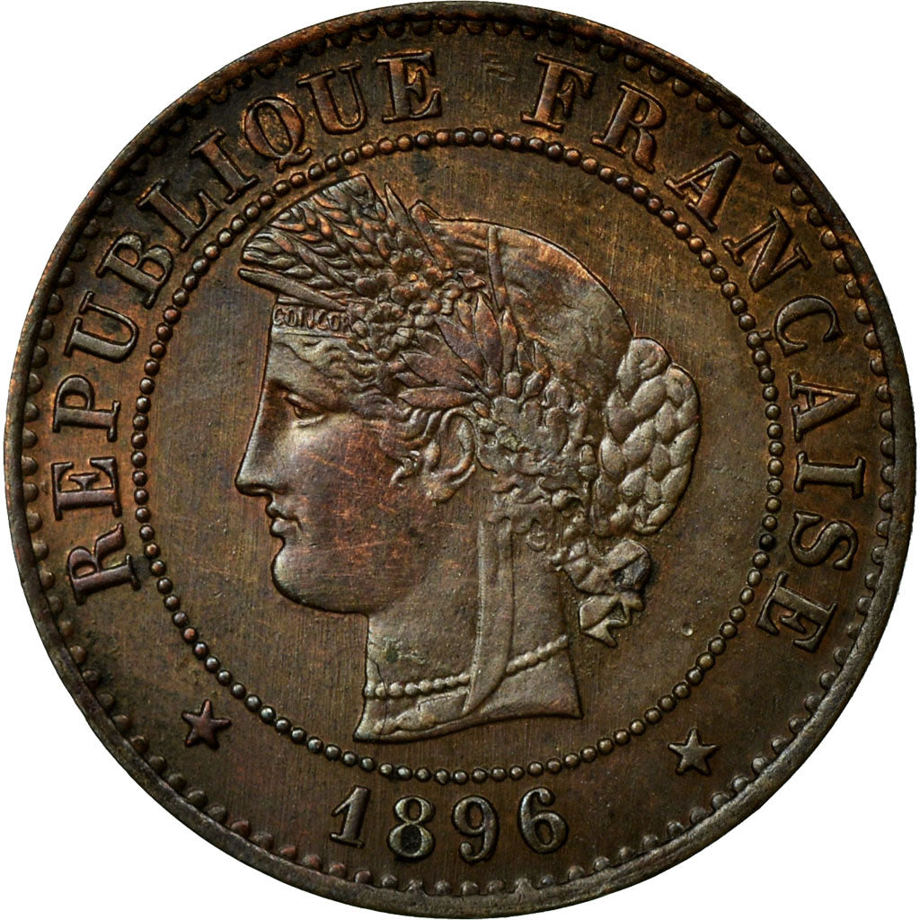 Coin, France, Cérès, Centime, 1896, Paris, AU(55-58), Bronze, KM:826.1