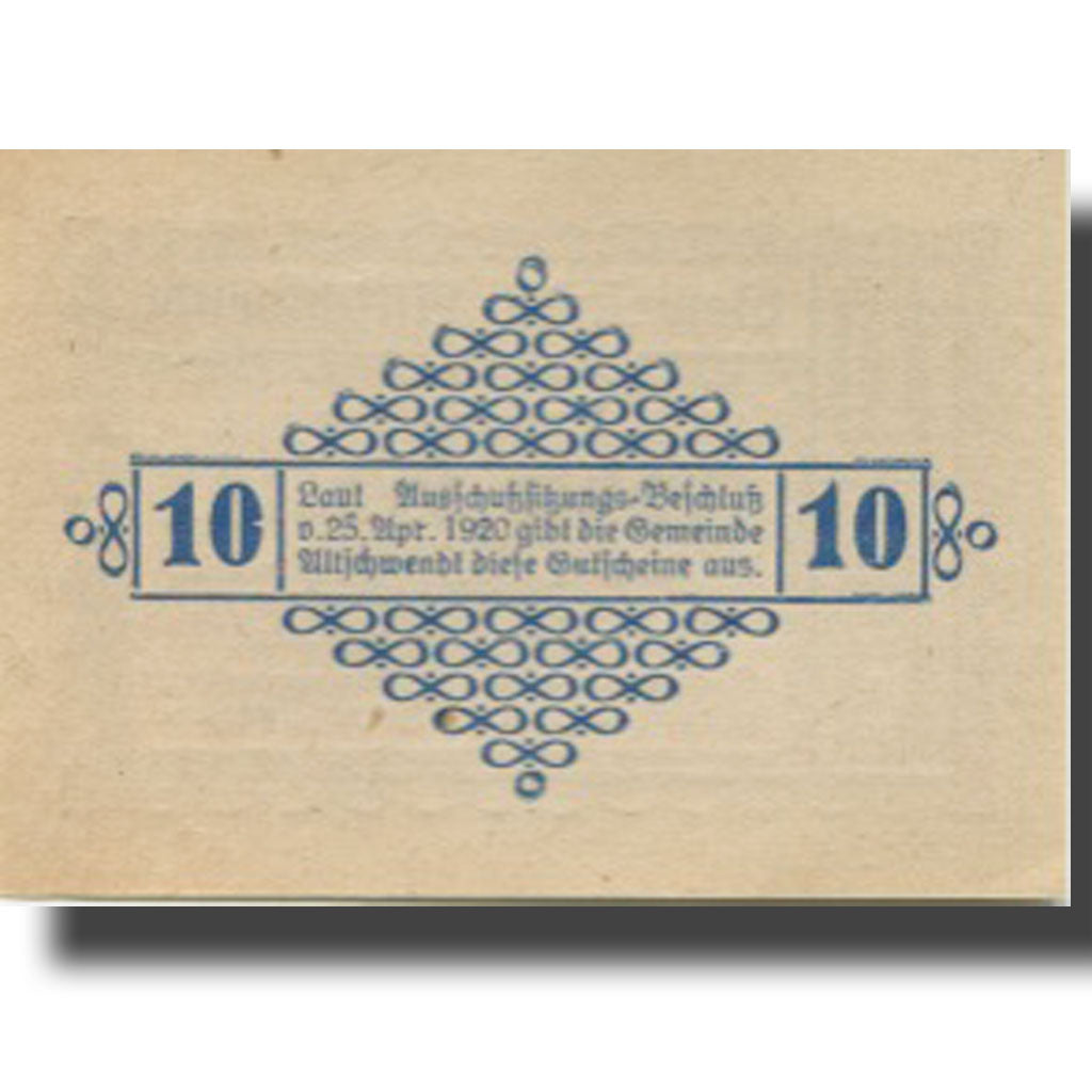 Banknote, Austria, Altschwendt, 10 Heller, valeur faciale, UNC(63), Mehl:FS 35Ia