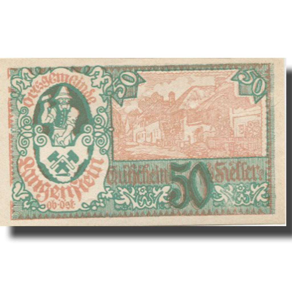 Banknote, Austria, Langenstein, 50 Heller, rue, UNC(63), Mehl:FS 502a