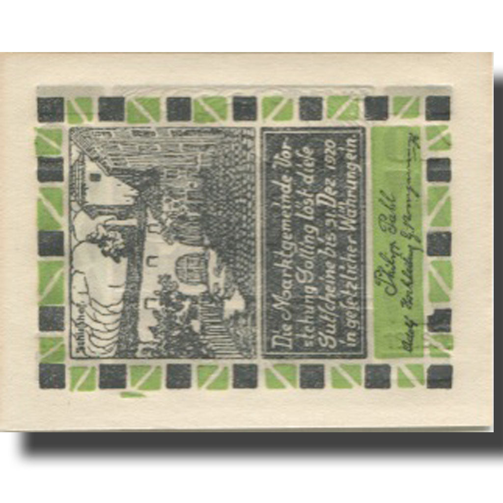 Banknote, Austria, Golling, 10 Heller, village, 1920, UNC(63) Mehl:FS 249