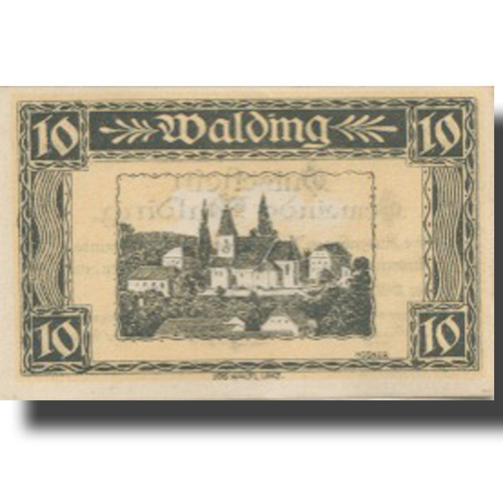 Banknote, Austria, Walding, 10 Heller, village, 1920 UNC(63) Mehl:FS 1132a