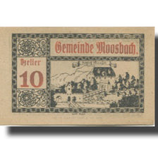 Banknote, Austria, Moosbach, 10 Heller, château, 1920 UNC(63) Meh:FS 628a