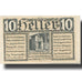 Banconote, Austria, Pongau, 10 Heller, Eglise 1920-12-31, SPL Mehl:FS 945a