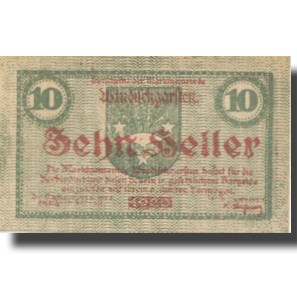 Banknote Austria Windischgarsten 10 Heller Blason 1920 UNC(63) Mehl:FS 1245IIa