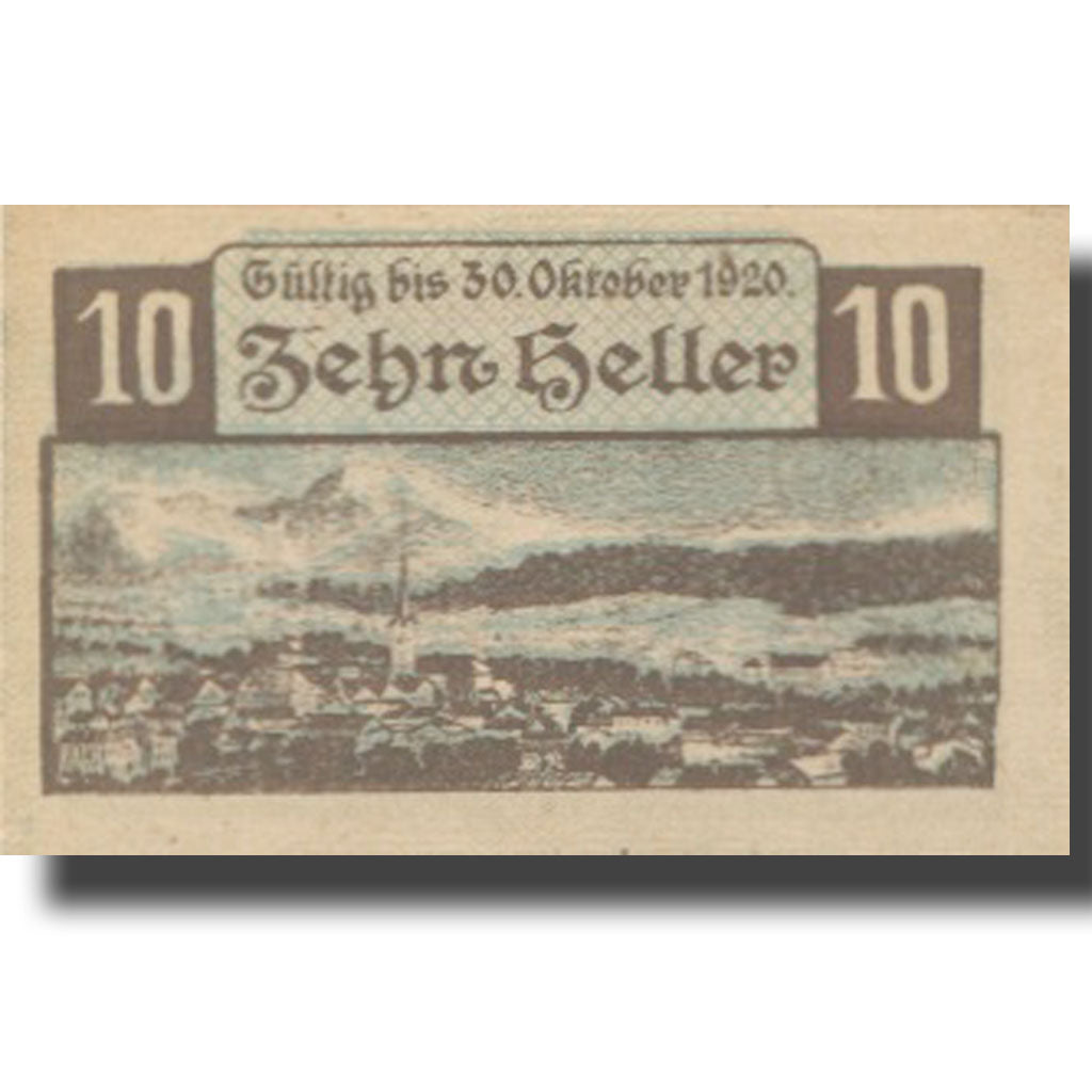 Banknote Austria Windischgarsten 10 Heller Blason 1920 UNC(63) Mehl:FS 1245IIa