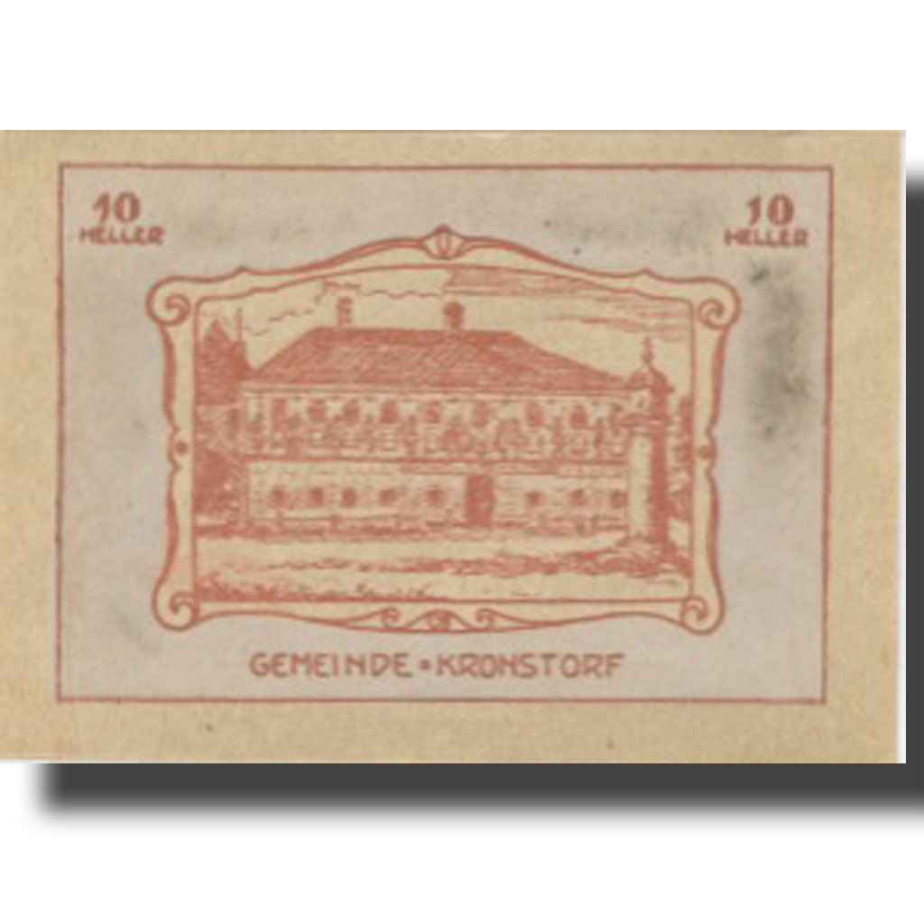 Banknote, Austria, Kronstorf, 10 Heller, château, 1920 AU(55-58) Mehl:FS 486a