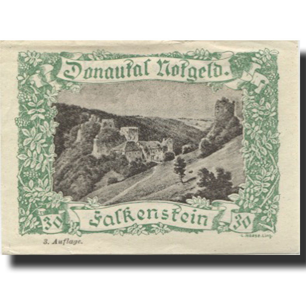 Banknote, Austria, Falkenstein, 30 Heller, château, UNC(63), Mehl:FS 127j