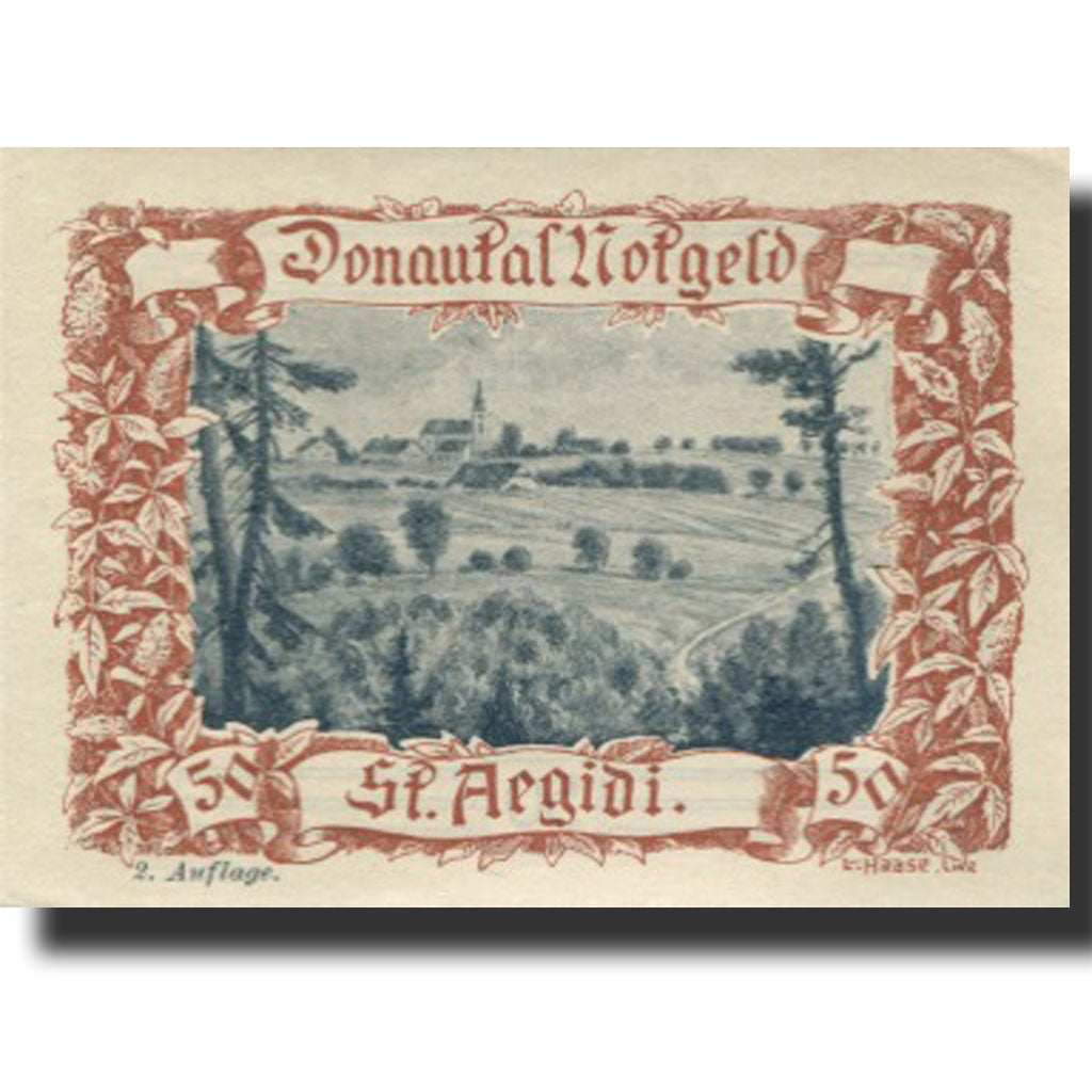 Banknote, Austria, St Aegidi, 50 Heller, paysage, UNC(63), Mehl:FS 127d