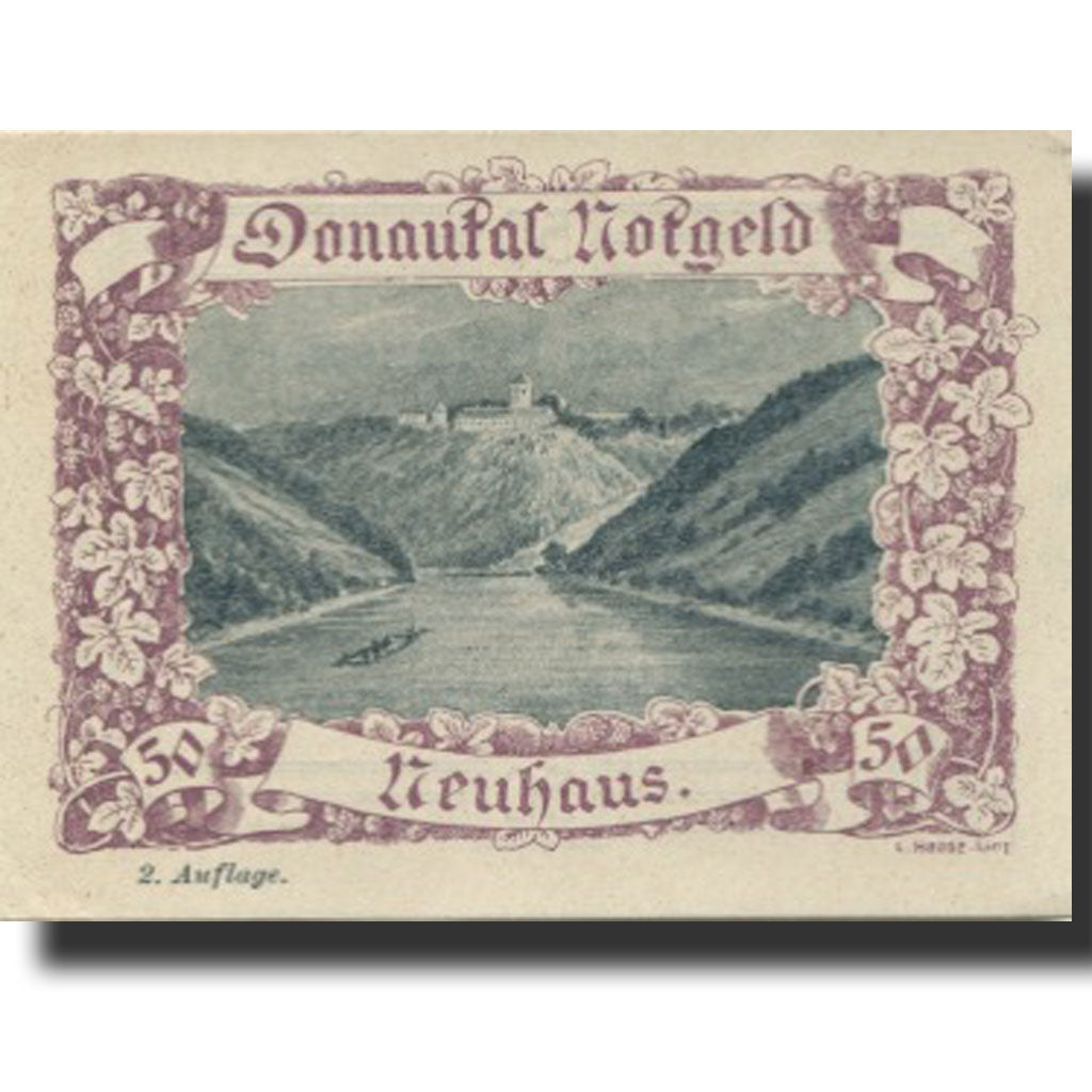 Banknote, Austria, Neuhaus, 50 Heller, fleuve, UNC(63), Mehl:FS 127f