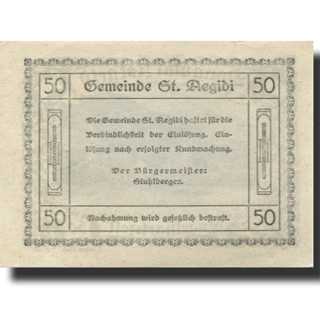Banknote, Austria, Engelhartszell, 50 Heller, village, UNC(63), Mehl:FS 127d