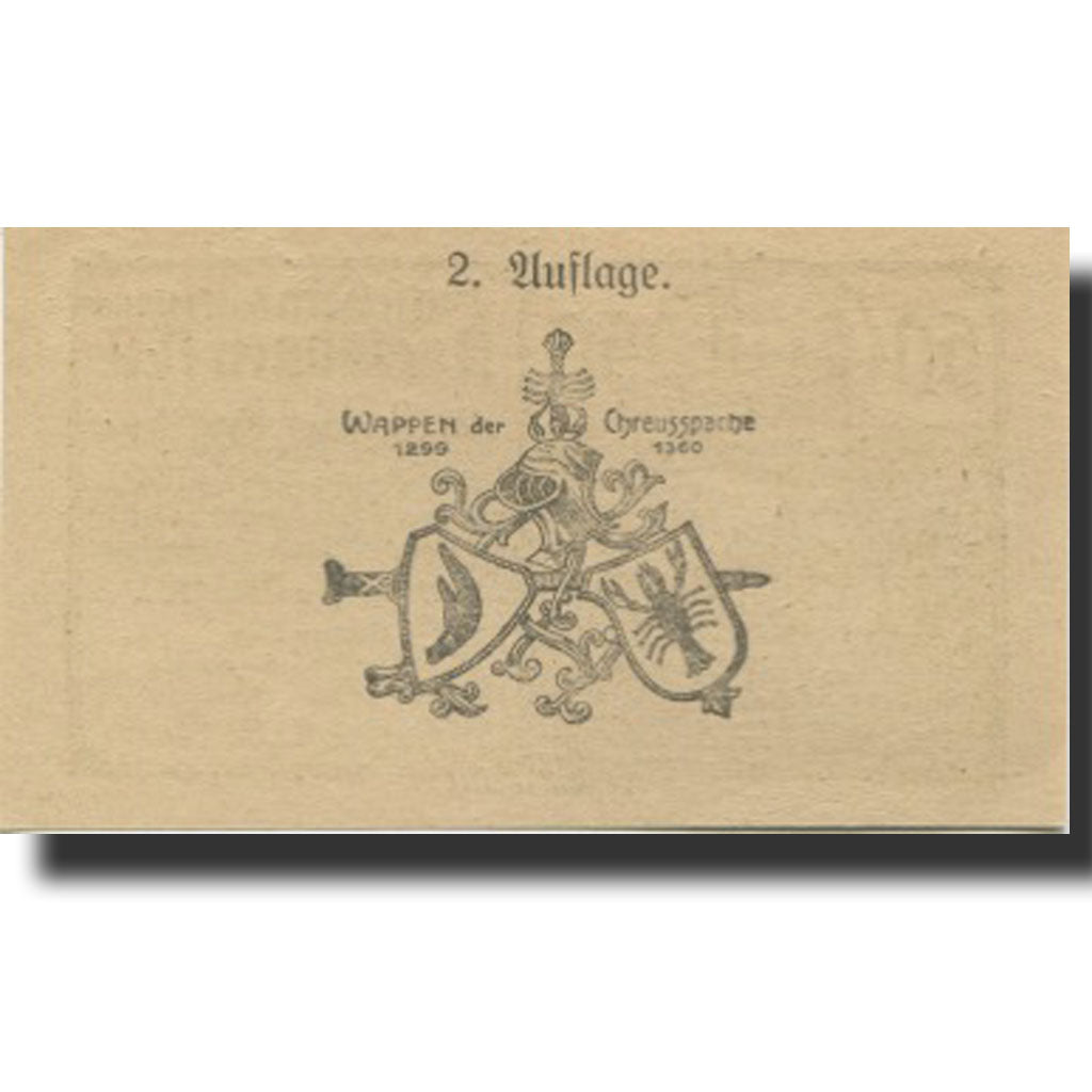 Banknote, Austria, Kreisbach, 50 Heller, château 3, 1920 UNC(63) Mehl:FS 386