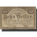 Banknote, Austria, Steyr, 10 Heller, Blason, 1920 VF(20-25) Mehl:FS 1034Ia