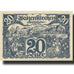 Banknote, Austria, Waizenkirchen, 20 Heller, village, 1920 UNC(63) Mehl:FS 1128a