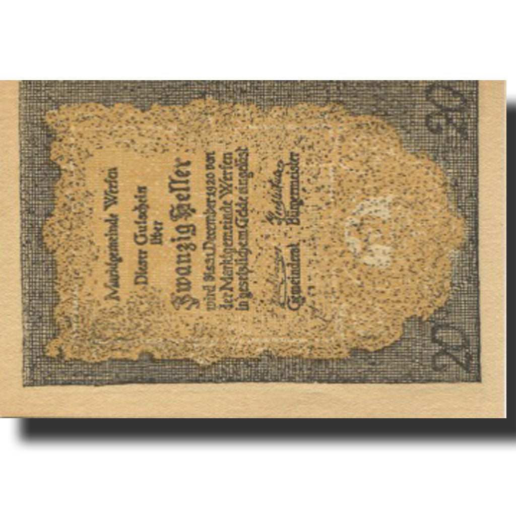 Banknote, Austria, Werfen, 20 Heller, rue 1920-12-31, UNC(63) Mehl:FS 1173a