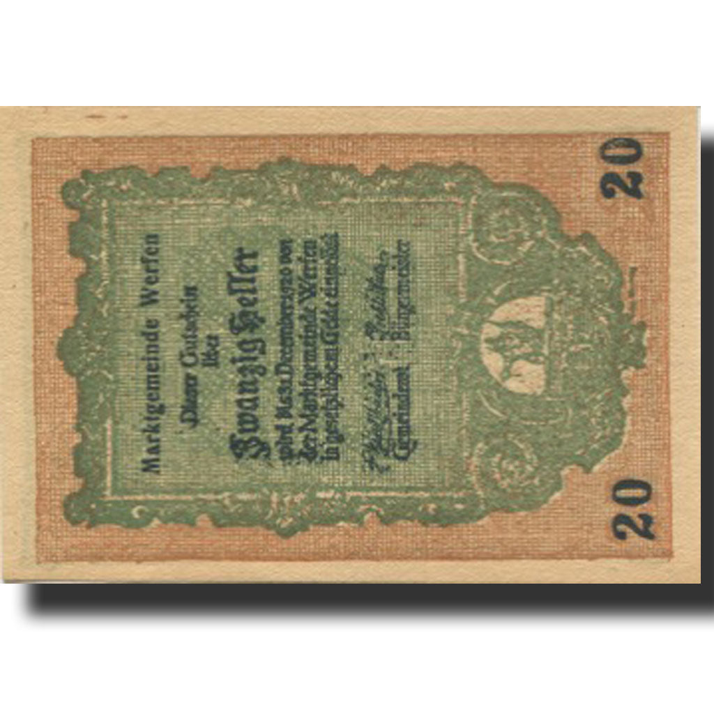 Banknote, Austria, Werfen, 20 Heller, rue 1, 1920-12-31, UNC(63) Mehl:FS 1173a