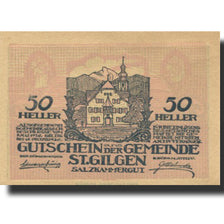 Banknote, Austria, St Gilgen, 50 Heller, Eglise, 1920 UNC(63) Mehl:FS 891a