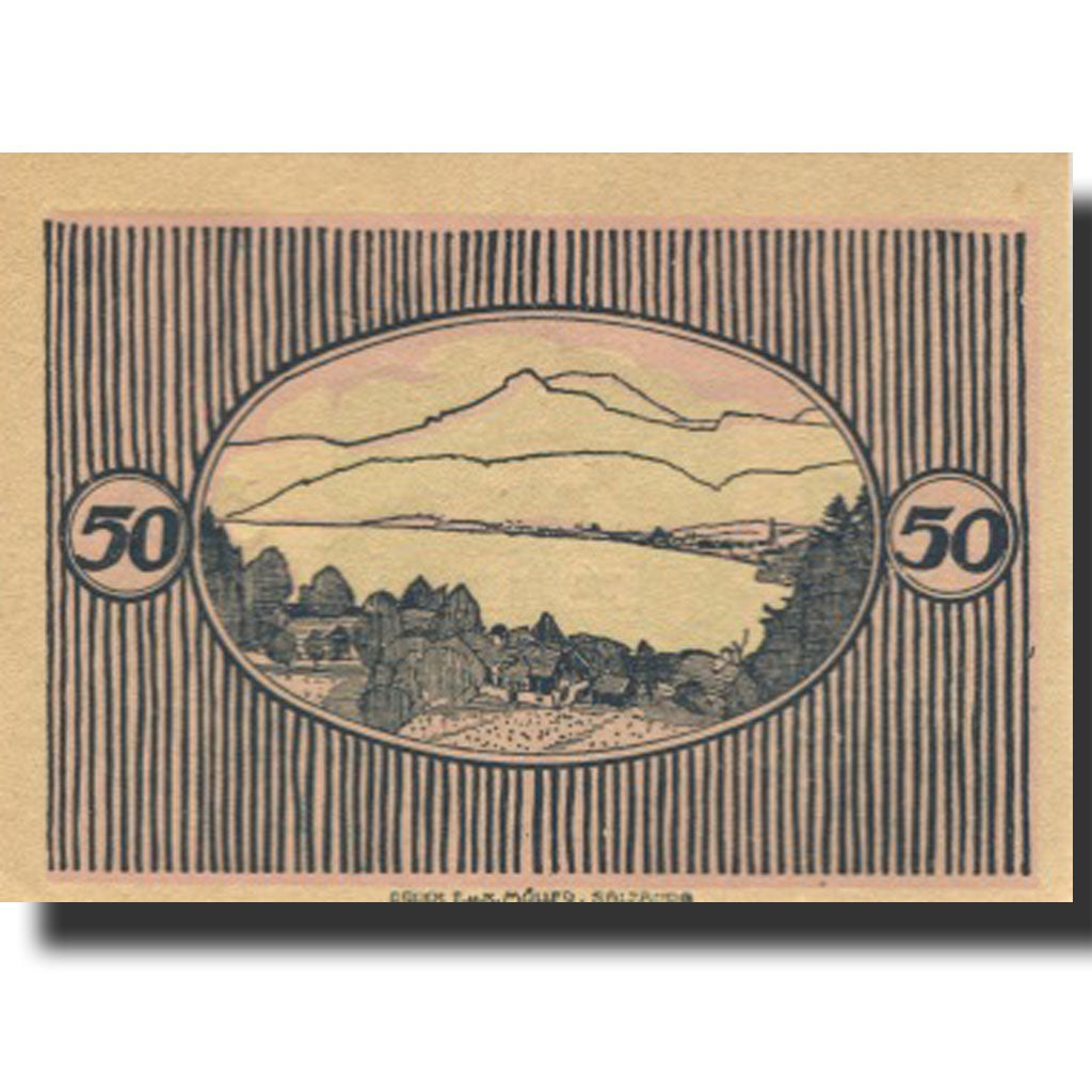 Banknote, Austria, St Gilgen, 50 Heller, Eglise, 1920 UNC(63) Mehl:FS 891a