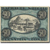 Banknote, Austria, Dürnstein 50Heller, château 2, 1920 UNC(63) Mehl:FS 1122.3IIa