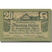 Banknote, Austria, Igls, 20 Heller, chalet, 1920 UNC(63), Mehl:FS 403